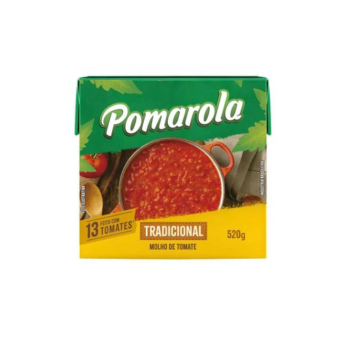 Molho De Tomate Pomarola Tetra Pak 520g