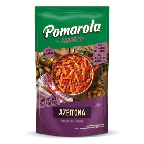 Molho de Tomate Pomarola Azeitona Sachê  300 g