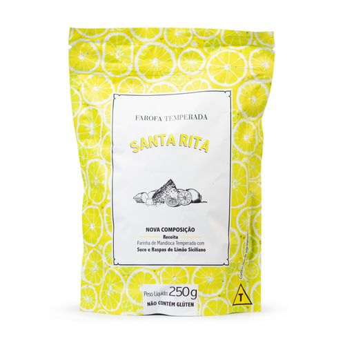 Farofa Especial Limão Siciliano Santa Rita 250g