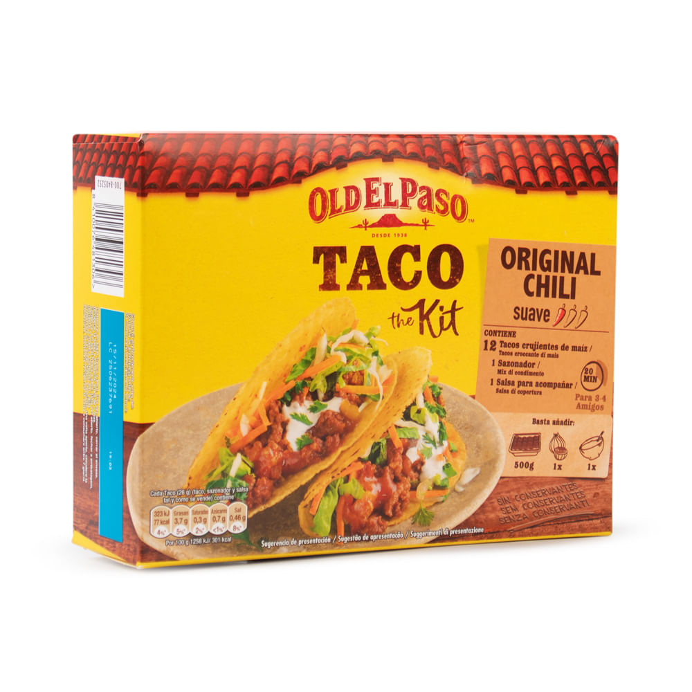 Kit Taco Espanhol Old El Paso 308g - Zona Sul
