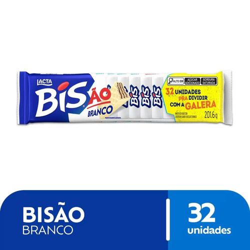 Bisão Chocolate Branco Lacta 201,6g