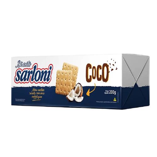 Biscoito Sarloni Coco 200g