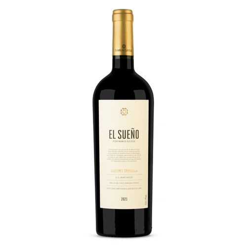Vinho Tinto Chileno Mario Geisse El Sueño Cabernet Sauvignon Garrafa 750ml