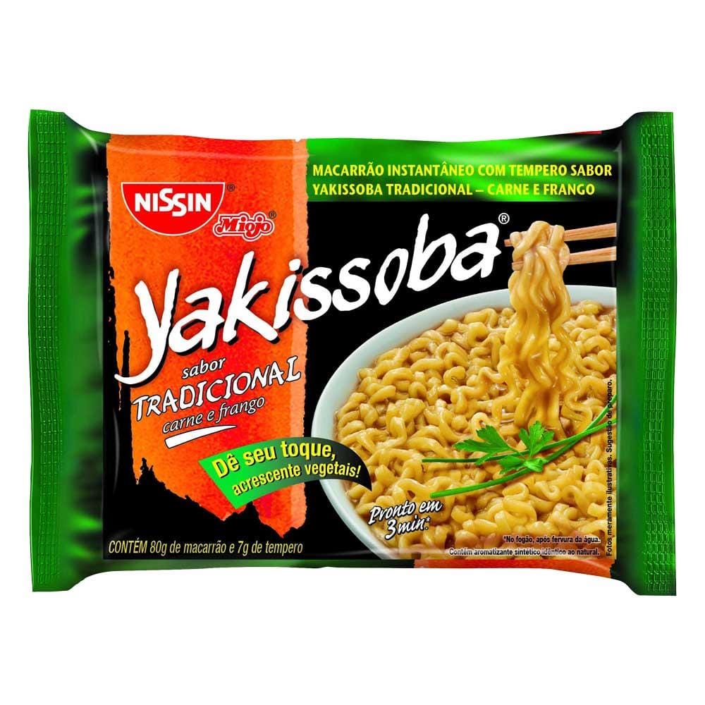 Yakissoba Instantâneo Nissin Tradicional Carne E Frango 87g - Zona Sul