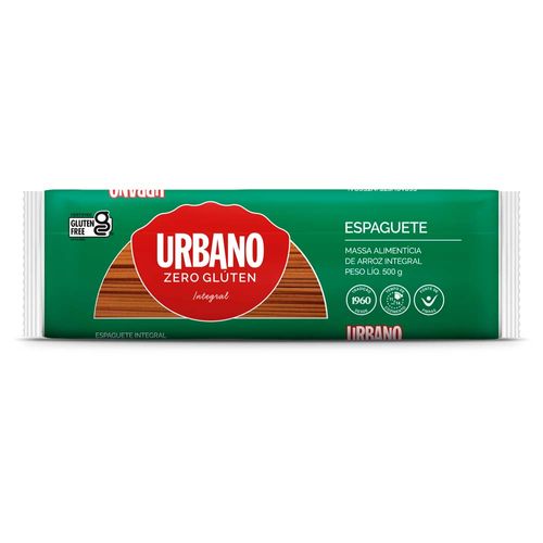 Massa de Arroz Integral Espaguete Urbano 500g