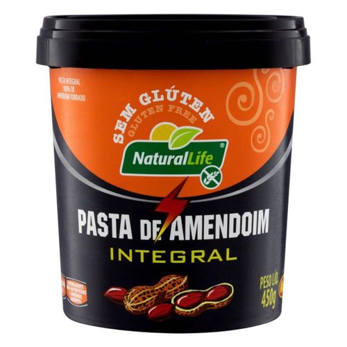 Pasta de Amendoim sem Gluten Natural Life Tradiconal 450g