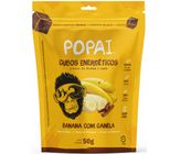 Snack Vegano em Cubos Popai Banana Com Canela Zip Lock 50g