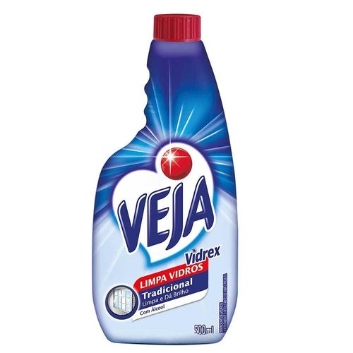 Limpa Vidros Veja Vidrex Tradicional Refil 500ml