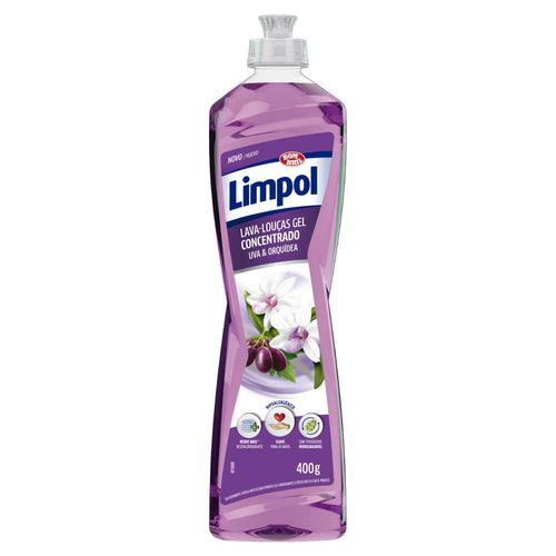Detergente para Louças Gel Concentrado Limpol Uva e Orquídea 400g