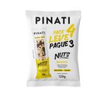 Barra de Nuts Sem Glúten Vegana Pinati Banana Leve 4 Pague 3 Unidades 30g cada