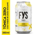 Água Tônica com toque de Limão Siciliano FYs Zero Lata 350ml