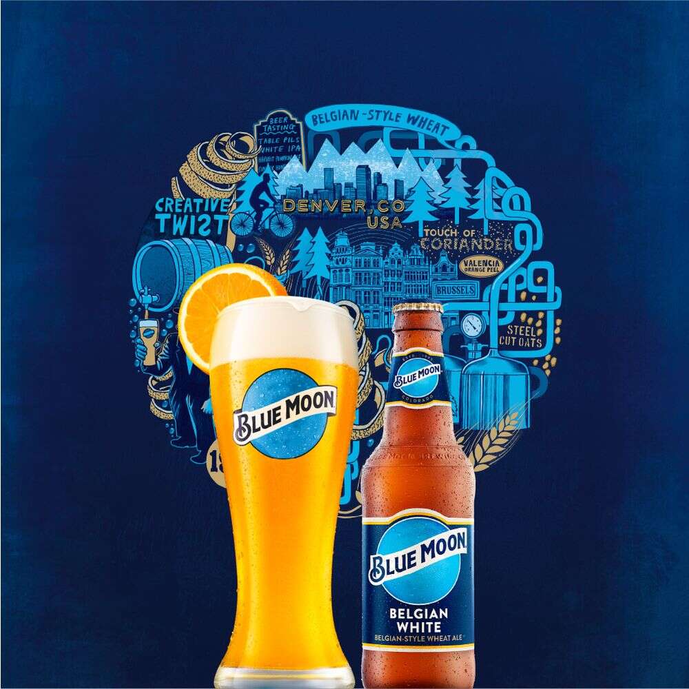 Cerveja Americana Blue Moon Belgian White Witbier Lata 350ml