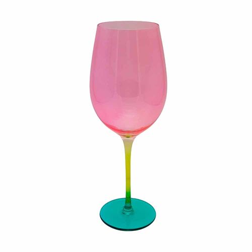 Jogo 2 Taças Vinho Burano Vermelho Fracalanza 550ml