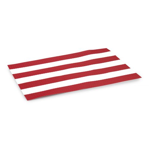 Lugar Americano Listras Unidade Vermellho 45x30cm
