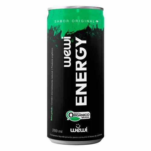 Bebida Energética Wewi Energy Orgânico Lata 269ml
