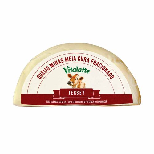 Queijo Minas Meia Cura Vitalatte Jersey a Vácuo 350g