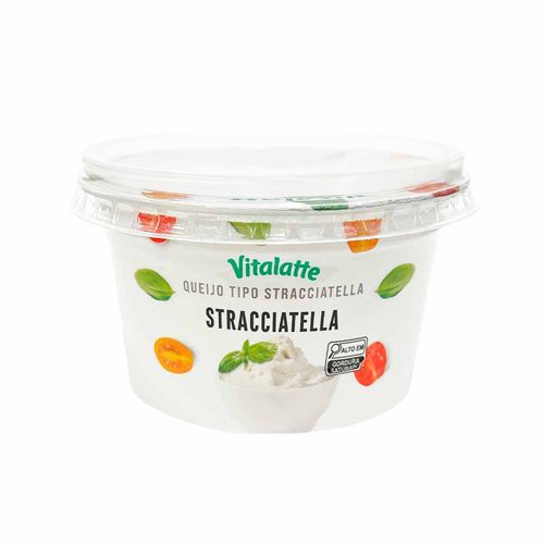 Queijo Tipo Stracciatella Vitalatte Pote 200g