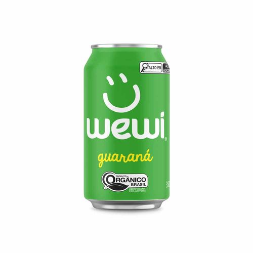 Refrigerante Orgânico Wewi Natural Lata 350ml