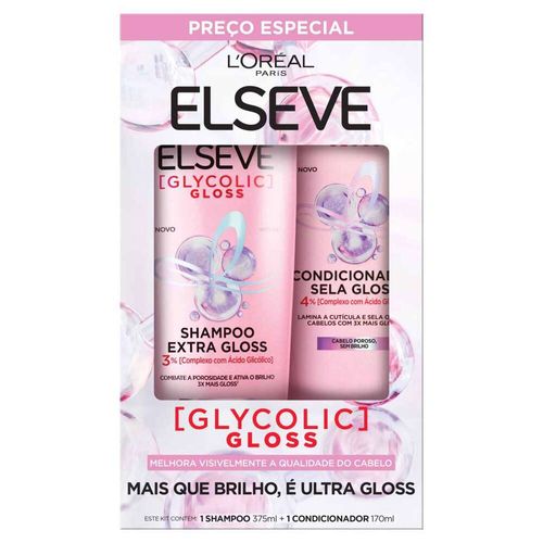 Kit Shampoo e Condicionador L'oréal Paris Elseve Glycolic Gloss