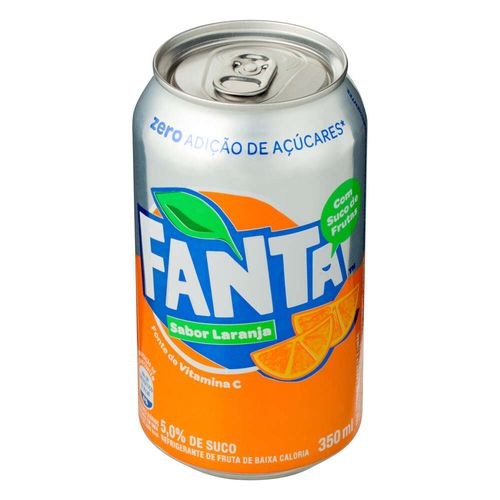 Refrigerante Fanta Laranja Zero Lata 350ml