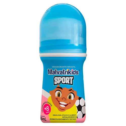 Desodorante Roll On Infantil Malvatrikids Sport 65ml