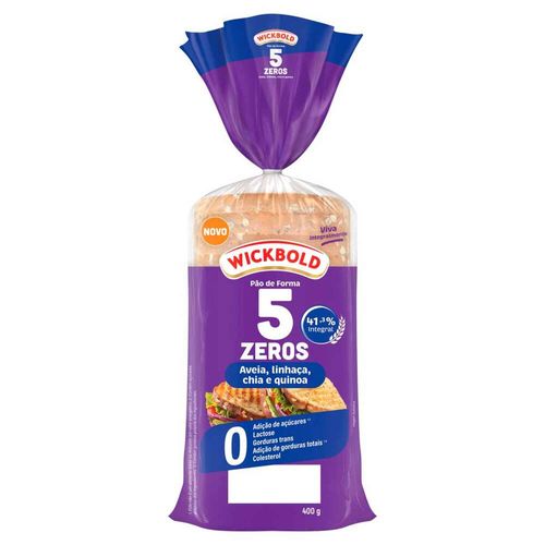 Pão de Forma Wickbold 5 Zeros Quinoa e Chia 400g
