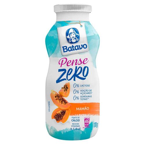 Bebida Láctea Fermentada Mamão Pense Zero Batavo 170g