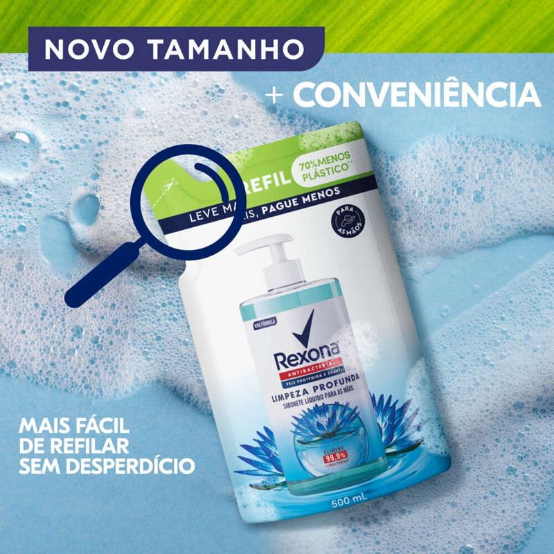 Sabonete-Liquido-Antibacterial-para-as-Maos-Rexona-Limpeza-Profunda-Sache-500ml-Refil