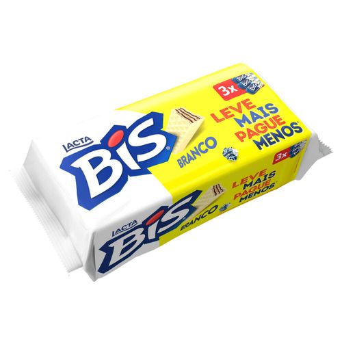 Bis Chocolate Branco Lacta 3 Unidades 302,4g