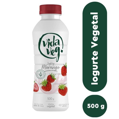 Iogurte Vegano Sabor Morango Vida Veg 500g