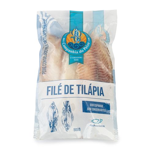 Filé de Tilápia Congelado Cia do Peixe 500g