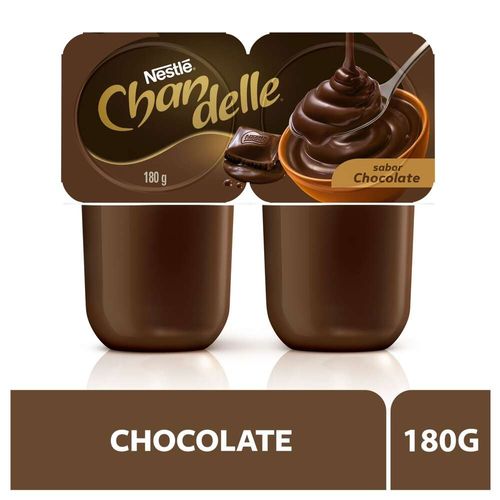 Sobremesa Láctea Chandelle Chocolate Com 2 Unidades 180g