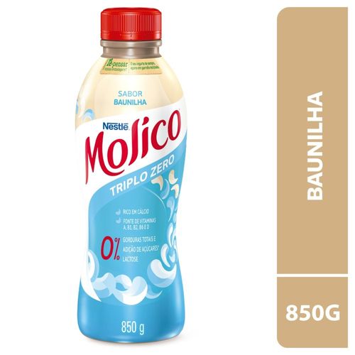 Leite Fermentado Molico Triplo Zero Baunilha 850g