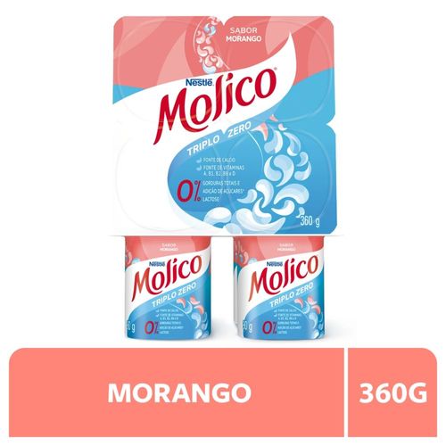Iogurte Nestlé Molico® Polpa de Morango 360G com 4 unidades