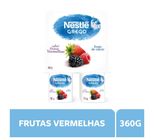 Iogurte Grego Frutas Vermelhas Nestlé com  4 Unidades 360g