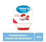 Iogurte Integral Grego Calda Morango Nestlé Pote 90g