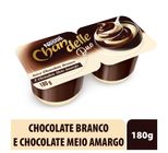 Nestlé Chandelle® Duo Chocolate Branco e Chocolate Meio Amargo 180G com 2 unidades