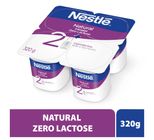 Iogurte Natural Nestlé Zero Lactose Bandeja com 4 Unidades 320g