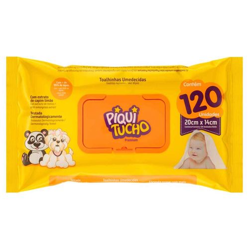 Lenço Umedecido Piquitucho Cremer Premium 120 unidades
