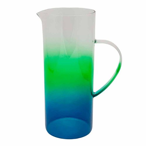 Jarra de Vidro Palm Springs Degradê Verde Fracalanza 1,2L
