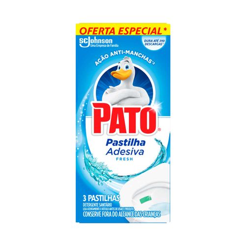 Detergente Sanitário Pastilha Adesiva Fresh Pato 3 Unidades Oferta Especial