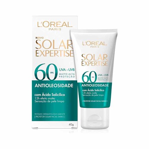 Protetor Solar Facial Antioleosidade L'Oréal Paris FPS60 40g