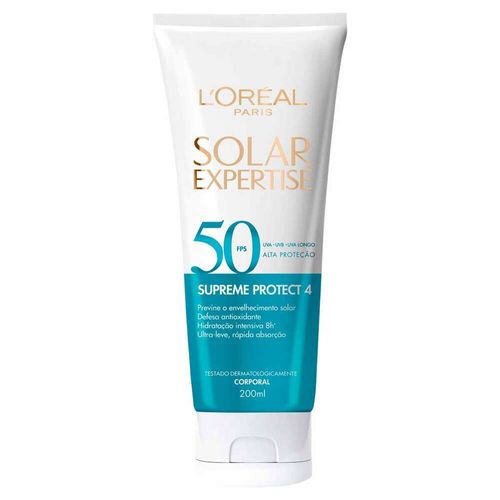 Protetor Solar L' Oréal Paris Supreme Protect 4 FPS50 200ml