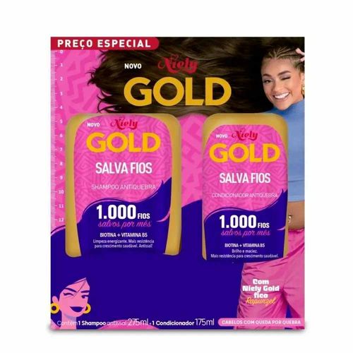 Shampoo e Condicionador Niely Salva Fios
