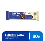 Cookies Lacta Laka Chocolate Com Gotas De Chocolate Branco Pacote 80g