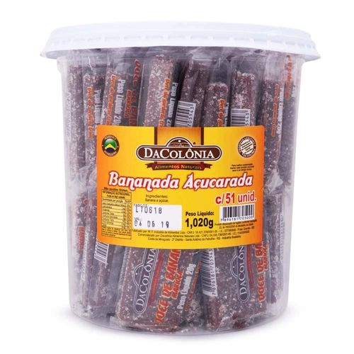 Bananada DaColônia Pote 1020g