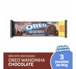 Biscoito Recheado Oreo Chocolate Wandinha Embalagem Econômica Multipack 270g