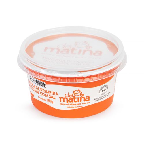 Manteiga Com Sal Da Matina Pote 200g