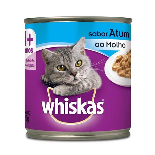 Ração para Gato Whiskas Atum ao Molho Lata 290g