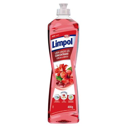 Lava Louças Concentrado em Gel Limpol Cereja & Hibisco 400ml